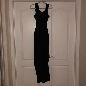 Express Black Pant Jumpsuit with open back